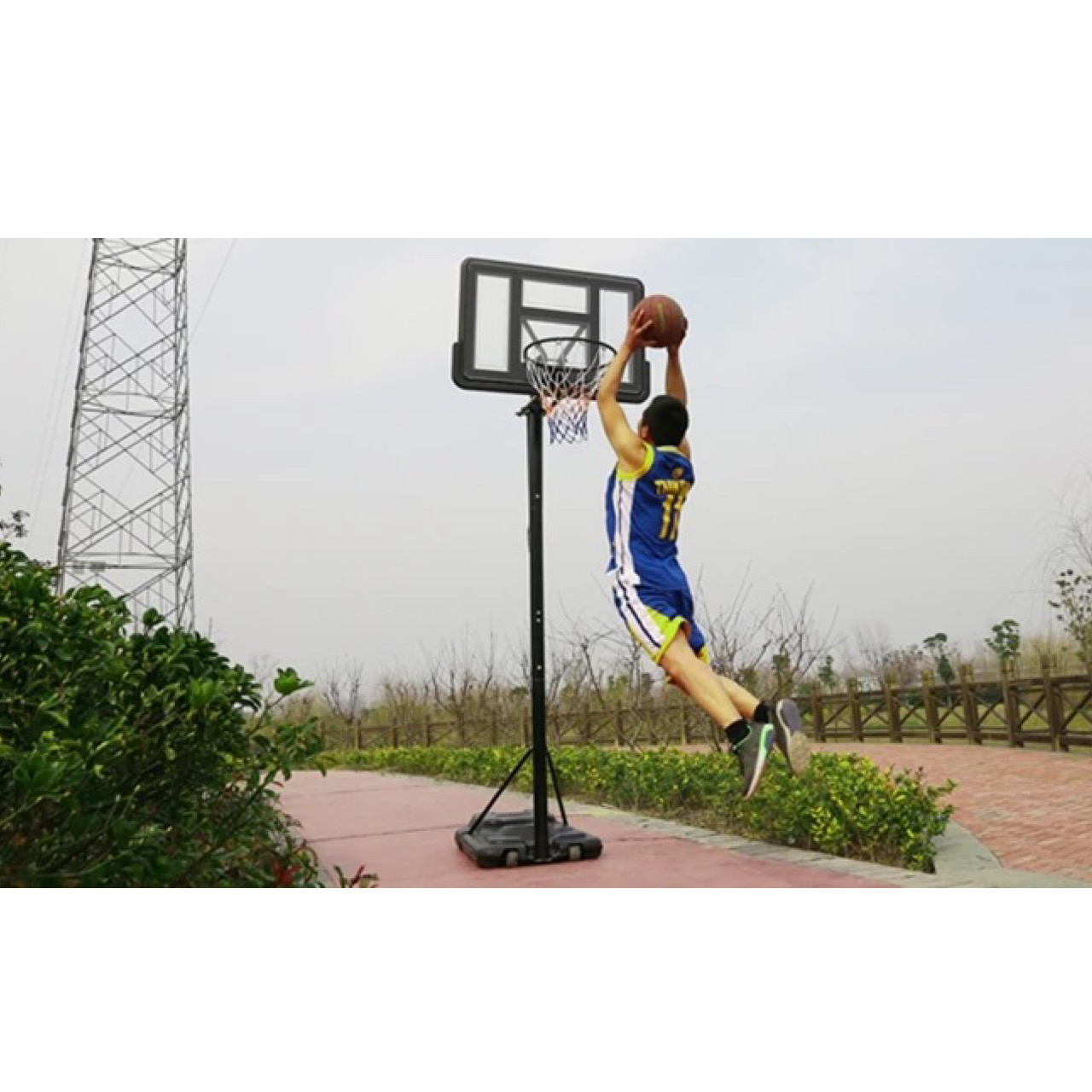 Basketball hoop stand